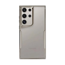Samsung Galaxy Uyumlu S25 Ultra Kılıf Boyi Silikon Kapak - Titan Gri Bz8683140830885