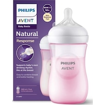 Doğal Tepkili Pp Pembe Biberon 260ml 3-6 Ay Scy903/11
