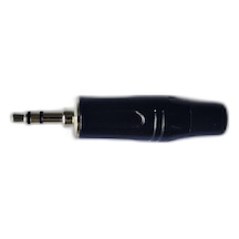 3.5 Mm Stereo Çivi Jak Lehim Tipi Fiş Kulaklık Aux Bilgisayar Ses Kablosu Giriş Tamir Jakı Siyah