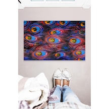 Tavuskuşu İç Ve Dış Mekan Çok Amaçlı Dekoratif Kapı Önü Paspası 45x70