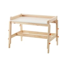 Flisat Çocuk Masası Huş, 92x67 Cm, Ayarlanabilir Oyun-aktivite-çalışma Masası Natürel Ahşap