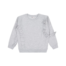 Civil Girls Fırfırlı 6-9 Yaş Sweatshirt Karmelanj