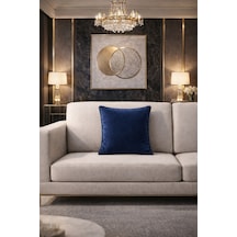 Dekoratif Kırlent Yastık, Modern Tasarım, Yumuşak Kumaş, Oturma Odası Koltuk Süs Yastığı Açık Lacivert - 841143279 Açık Lacivert