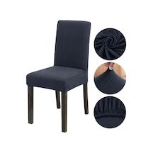Bambu Nano Kumaş Likralı Yıkanabilir Sandalye Kılıfı Lastikli Tekli Sandalye Örtüsü