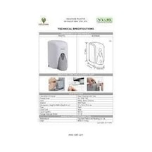 Vialli S5b Sıvı Sabun Dispenseri Aparatı Hazneli Siyah 500 Ml Genel