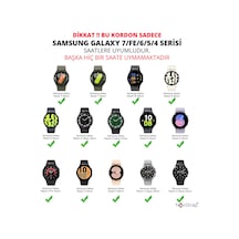Novstrap Samsung Galaxy Watch 7 Fe 6 5 4 40 42 43 44 45 46 47 Mm İle Uyumlu Kordon Tam Pimli Metal Hasır Çelik Kayış