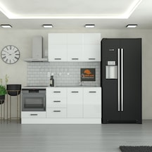 195 Cm Mutfak Dolabı Mdf Kapak Tezgah Dahil Yrkn195 97 Beyaz
