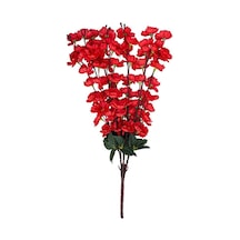 Nettenevime Yapay Çiçek Bahardalı Japon Kiraz Çiçeği 7 Dallı 57 CM Kırmızı
