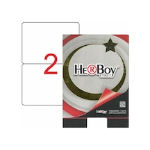 Herboy Hb-1002 199,6mmx143,5mm Beyaz Lazer Etiket 100