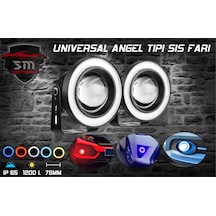 Angel Sis Farı Universal 76mm Mercekli (2 Adet) Kırmızı