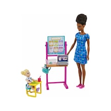 Barbie Ben Büyüyünce Oyun Setleri Öğretmen Siyah Saçlı Hcn20