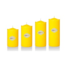 4 Lü Set Mum Sarı Çap :5 cm
