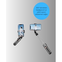 Bluetooth - 28 - Işıklı Uzaktan Kumandalı Selfie Çubuğu 130 - Novapazr - Cm Yükseklik