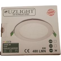 Uzlight 6w Led Spot Beyaz Işık 6500k Sıva Altı 5 Li Paket Delik Ç