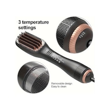 Willowhaven Altın 1000w 2si 1 Arada Saç Kurutma Fırçası Çıkarılabilir Tarak Islak Kuru Kullanım