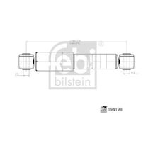 Febı Arka Amortisör Sağ / Sol Berlingo Partner 97 06 P405 88 93 194198 Febı 194198
