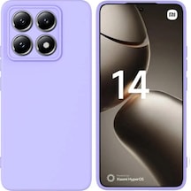 Xiaomi 15 Uyumlu Silikon Kılıf - Pastel Renk Tonu Esnek Tam Koruma Kapak  - Lila