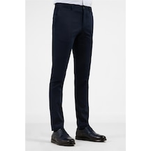 İmza Koyu Lacivert Yan Cep Casual Slim Fit Pamuklu Chino Pantolon 1003255172 Koyu Lacivert