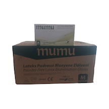 Mumu Beyaz Pudrasız Lateks Muayene Eldiveni 100'lü x 20 Paket