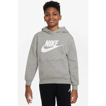 Nike Club Fleece Çocuk Kapüşonlu Sweatshirt Fd2988-063 Gri