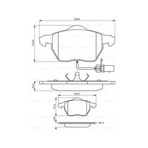 BOSCH 986495241 Fren Balatası Ön Fişli Büyük Tip Passat A4 A6 97-04 Gdb1307 0986Tb2018