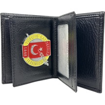 Trendcüzdan İstanbul Gazeteciler Cemiyeti Cüzdan Hakiki Deri Siyah