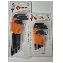 Ht- Rico L Allen Takımı Uzun Ve Torx Alyen Takımı Kısa 18 Parça