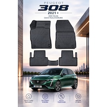 Peugeot 308 2021+ Aracınıza Özel Üretim Havuzlu Paspas Takımı A+ -mod-