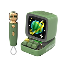Divoom Ditoo-Mic Karaoke Mikrofonlu Piksel LED Ekranlı Uygulama Kontrollü Akıllı Bluetooth Hoparlör