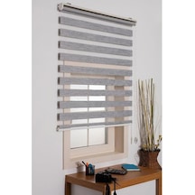 Zebra Stor Perde Bambu Gri 200X200 Cm