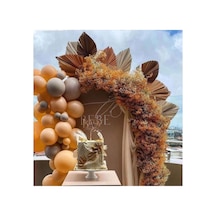 Pastel Somon Ve Gri Balon Zinciri 100 Adet A