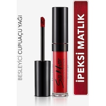 Flormar Kadife Dokulu Likit Mat Ruj - Silk Matte Liquid Lipstick - 014 CARNATION RED - 8690604505418