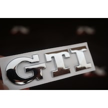 Volkswagen Vw Gti Krom Metal Bagaj Logo-siyah.
