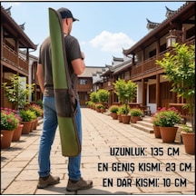 Uyguna-yakala Yeşil Lüks Cepli Kılıf-38056-y71