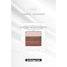 Missha Triple Shadow Yumuşak Dokulu Dökülme Yapmayan 3 Renkli Göz Farı 20 Vintage Coin