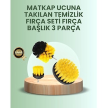 Znv Zenvia Mey İthalat Banyo Ve Mutfak İçin Matkap Ucu Temizlik Fırçası 3 Lü Set Znv2025 Cmn