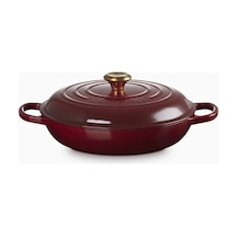 Le Creuset Gourmet Profesyonel Lüks Döküm Tencere Bordo 30 Cm