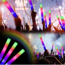 Led Işıklı Rengarenk Sünger Parti Çubuk Diğer