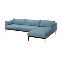 Ikea Açık Mavi Ferah Kanepe - Uzanma Koltuklu 4'lü Kanepe