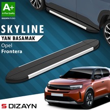 S-dizayn Opel Frontera Skyline Aluminyum Yan Basamak 183 Cm 2024 Üzeri A+ Kalite