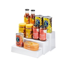 1 Kutu Düzenleyici Shelfsteps Düzenleyici, Plastik, Beyaz Çok Renkli