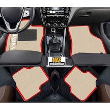 Fiat Stilo 2002 Ve Sonrası Bej Halı Kırmızı Kenar Petek Topuk