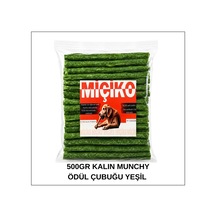 Köpekler İçin Xxl Kalın Munchy Ödül Çubuğu 500gr Yeşil