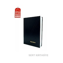 Kasa Defteri 17X24 320 Yaprak Ciltli  Siyah