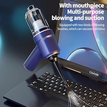 Novahub Beyaz Yeni 8000pa Akülü Araç Süpürgesi Ve Hava Silgi Akülü El Araç Süpürgesi Ev Ve Araba Çift Kullanımlı Mini Elektrikli Süpürge