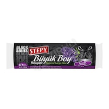 4 Adet Stepy Büzgülü Çöp Torbası Lavanta Kokulu Büyük Boy