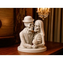 Ölüm Bizi Ayırana Kadar İskelet Gelin Ve Damat Figürü 15cm