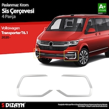 S-Dizayn Vw Transporter T6.1 Krom Sis Farı Çerçevesi 4 Prç. 2020