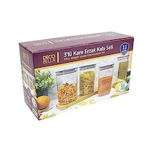 Omak 3 'lü 1.1 Lt. Kare Erzak Kabı Seti