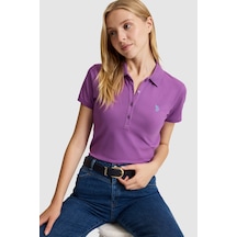 U.S. Polo Assn. U.s. Polo Assn. Kadın Menekşe Tişört Basic 50321818-vr037 Menekse